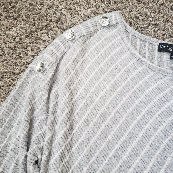 Grey striped sweater - Picture 4 of 4